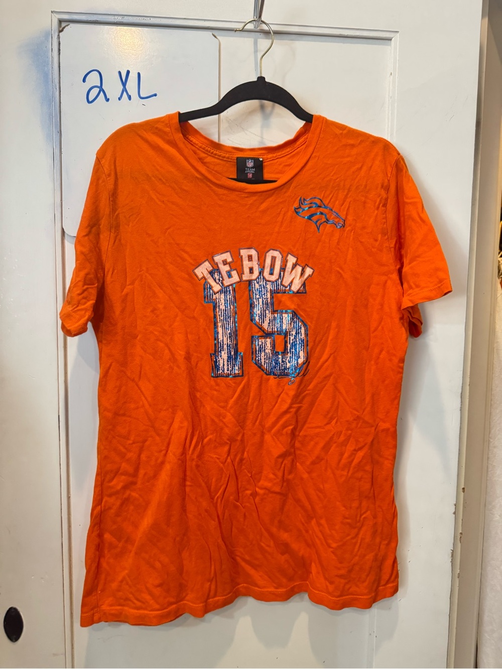 NFL Orange Tebow #15 Graphic Tee - Women's